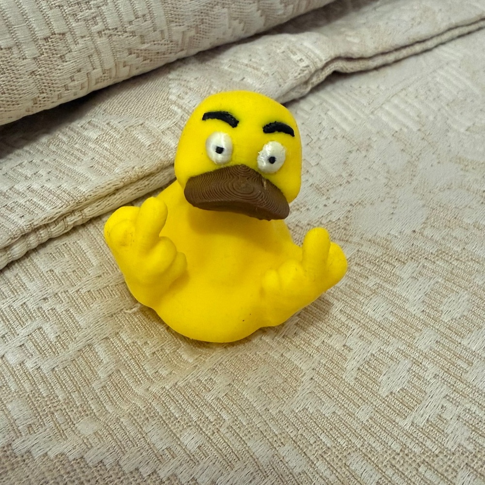 ANGRY Duck, 3-D Printed